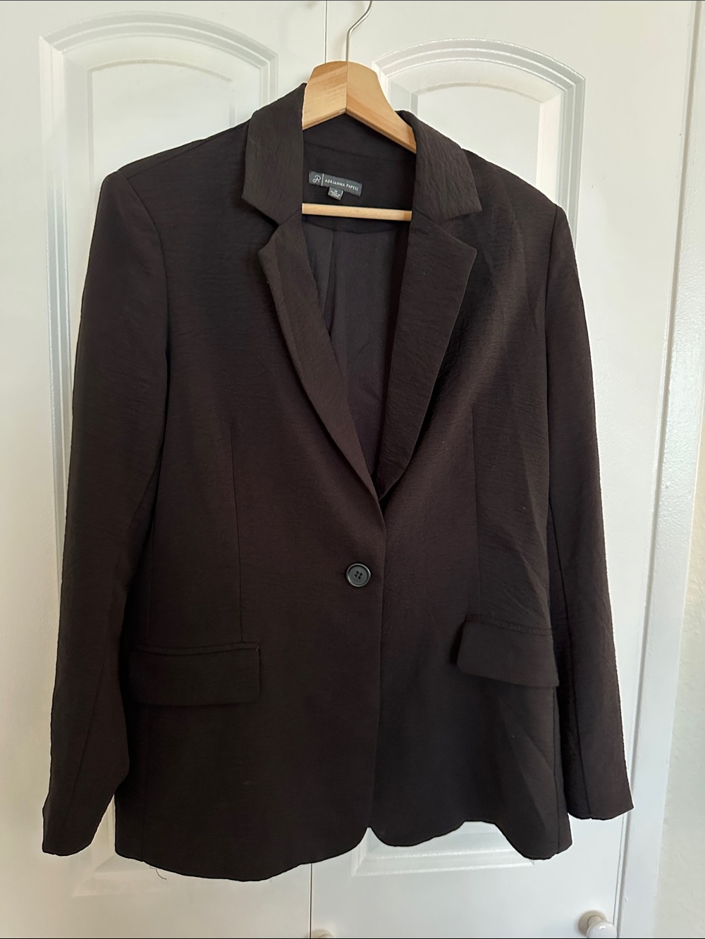 Women's Black Single-Button Blazer